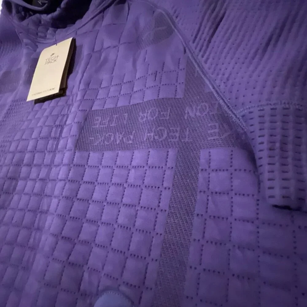 NWT Nike Tech Pack Sportswear Therma-Fit ADV Men's SZ M Hoodie Purple DM… - Picture 9 of 16